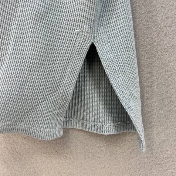 Eileen Fisher Top Women's Size S Gray Waffle Knit Long Sleeve Mock Neck Normcore - Picture 4 of 10